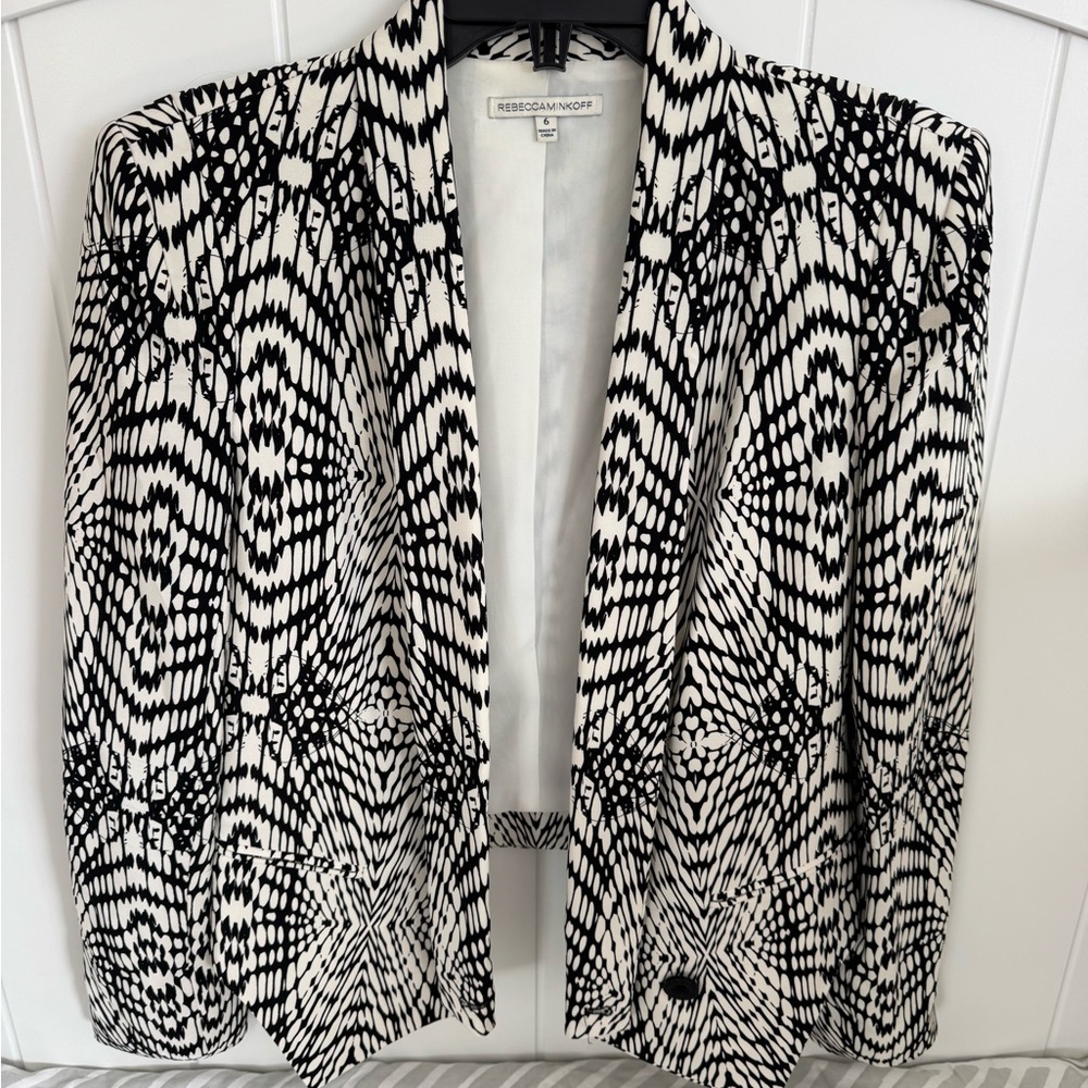 Rebecca Minkoff Monochrome Patterned Blazer